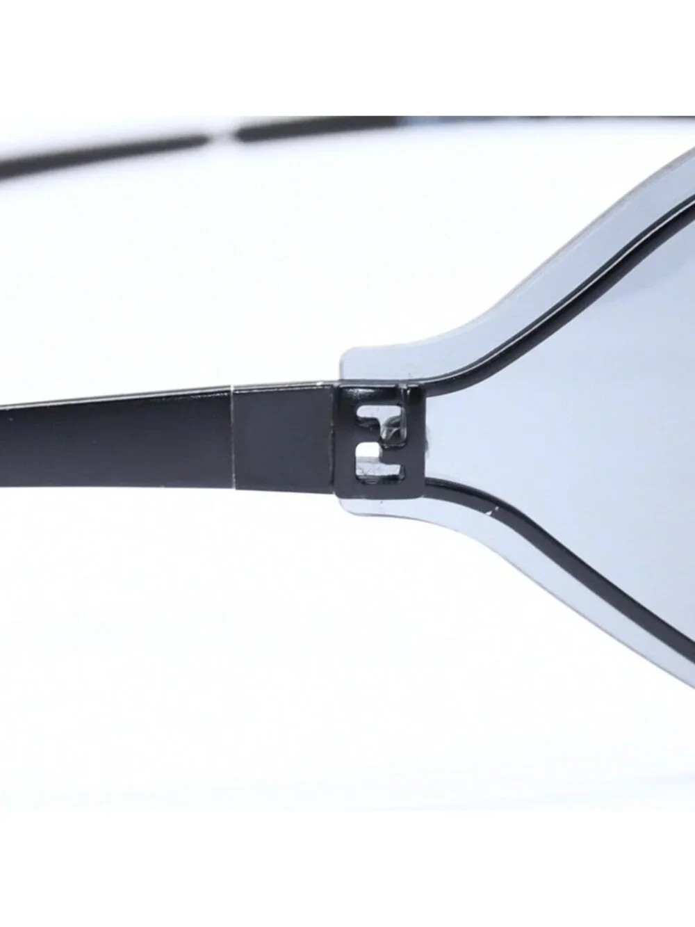 Fendi Sunglasses Eyewear 72 Black Metal Acetate Zucca Motif